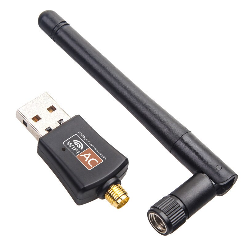 USB Wifi Adapter 5.8GHz+2.4GHz Wi-fi Receiver High Speed 600Mbps Wi-fi Antenna Wireless PC Network Card 802.11ac