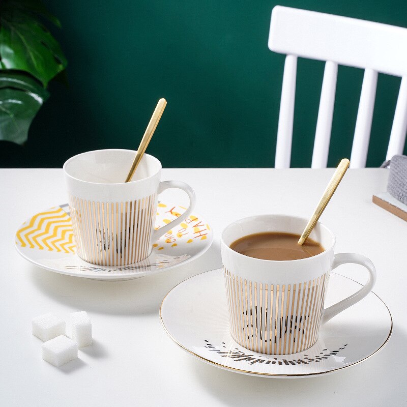 Spiegel Koffie Mok Spiegelende Reflectie Vlinder Thee Kopjes En Schoteltjes Lepel Creatieve Coffeeware Cups Mokken Koffie Cups
