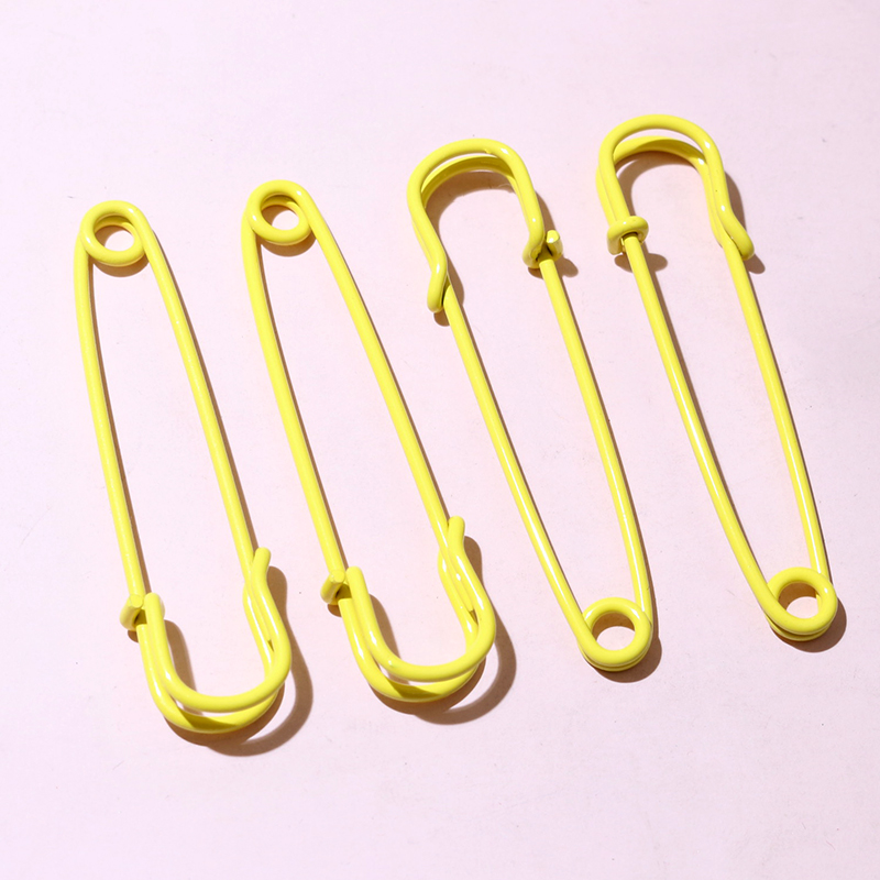 10 pzas, alfileres de seguridad de 50x13mm, broche de Metal, alfileres de costura para ropa, pines de costura para etiquetas, manualidades, accesorios para hacer joyas: Morado