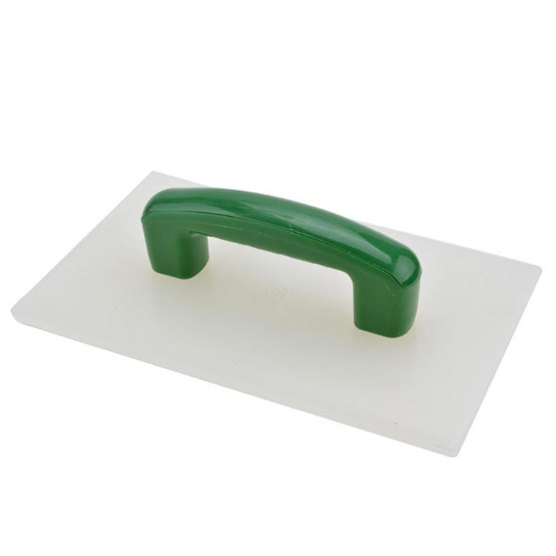 Tuinpadmaker mal herbruikbare beton cement diy plastic baksteen mal: 295 x 170mm schraper