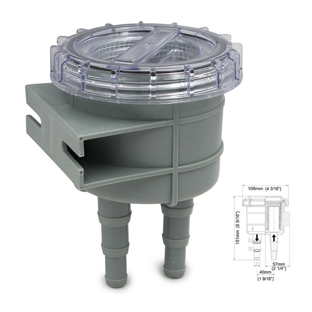SF SWF002 Motor- Kühlung Sieb Mini Zubehör Meer Wasser Filter Dauerhaft Tragbare Marine Aufnahme Reiniger roh Flüssigkeit Kajak