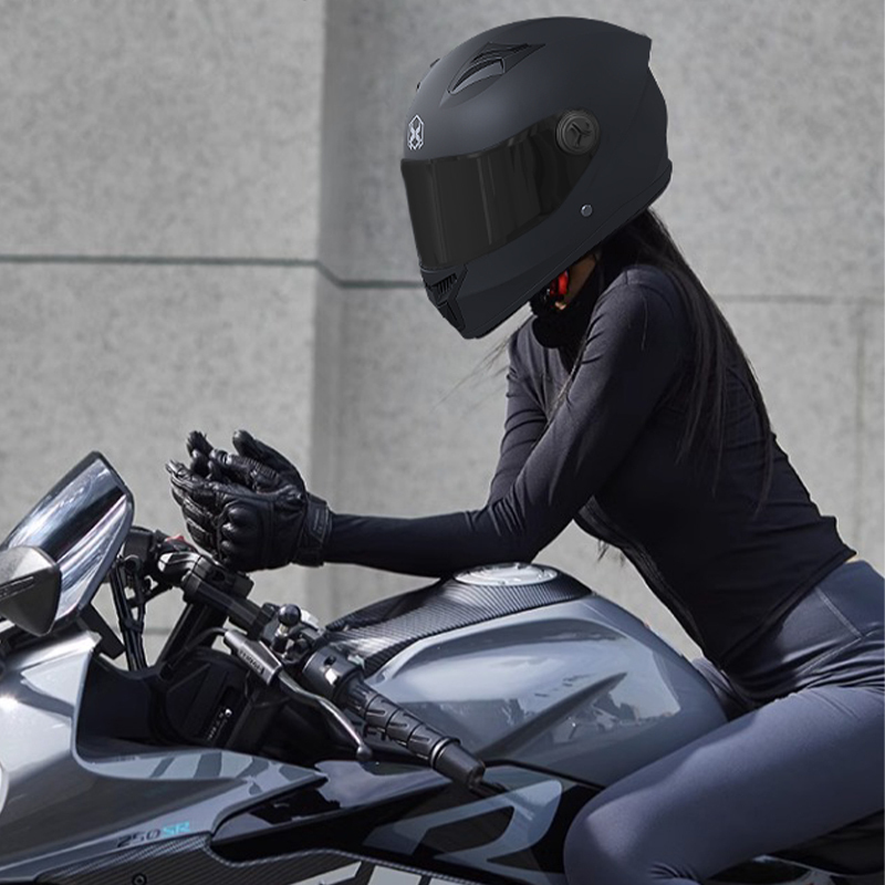 Dubbelvizier Motorhelm Racehelmen Veiligheid Unisex Motorfiets Sporthelm Full Face Winter Warm Met