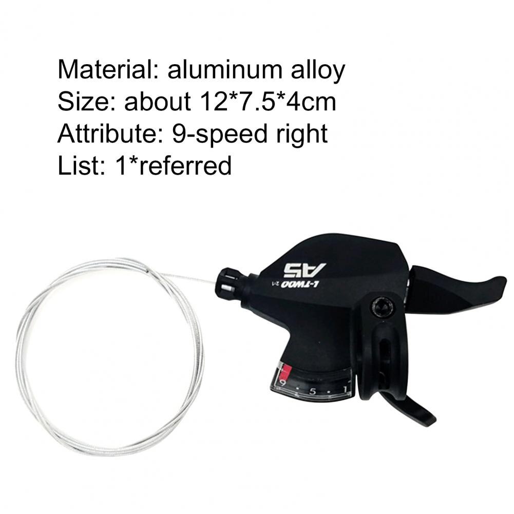 LTWOO-A5 9 vitesses Vélo Gâchette Droite Manette De Vitesse Dérailleur En Alliage D'aluminium avec Affichage De Vitesse pour VTT