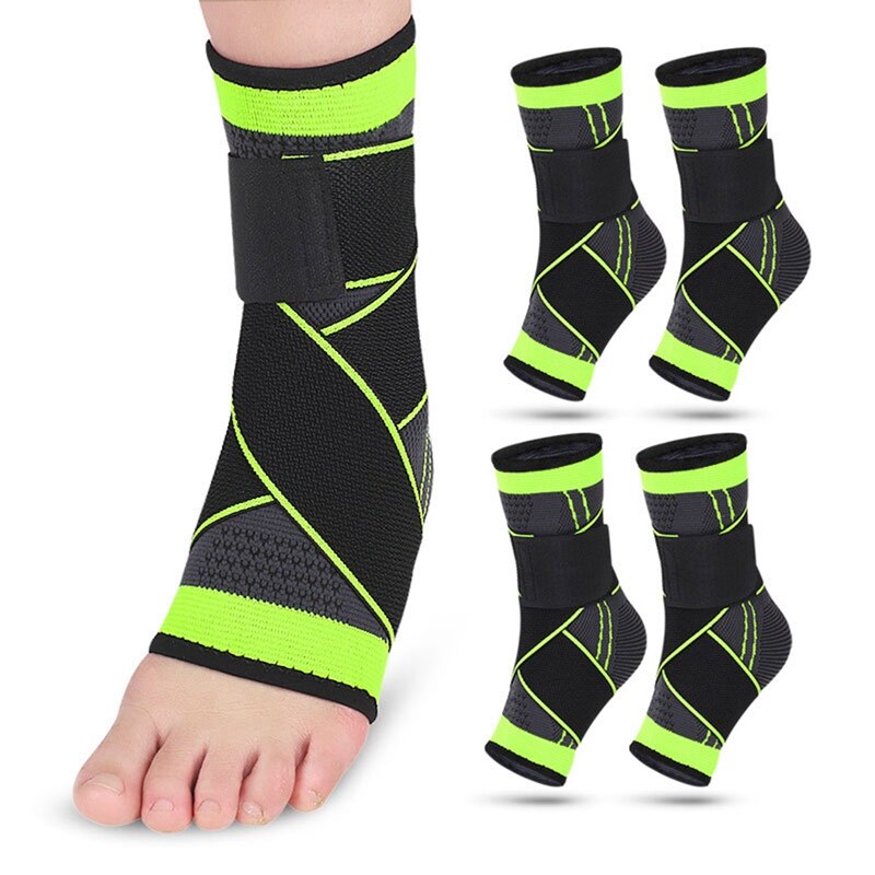 Vendaje presurizado 3D para el tobillo, soporte para muñeca, deportes, gimnasio, bádminton, Protector de tobillo, correa de pie, mangas, cinturón elástico, 1 ud.