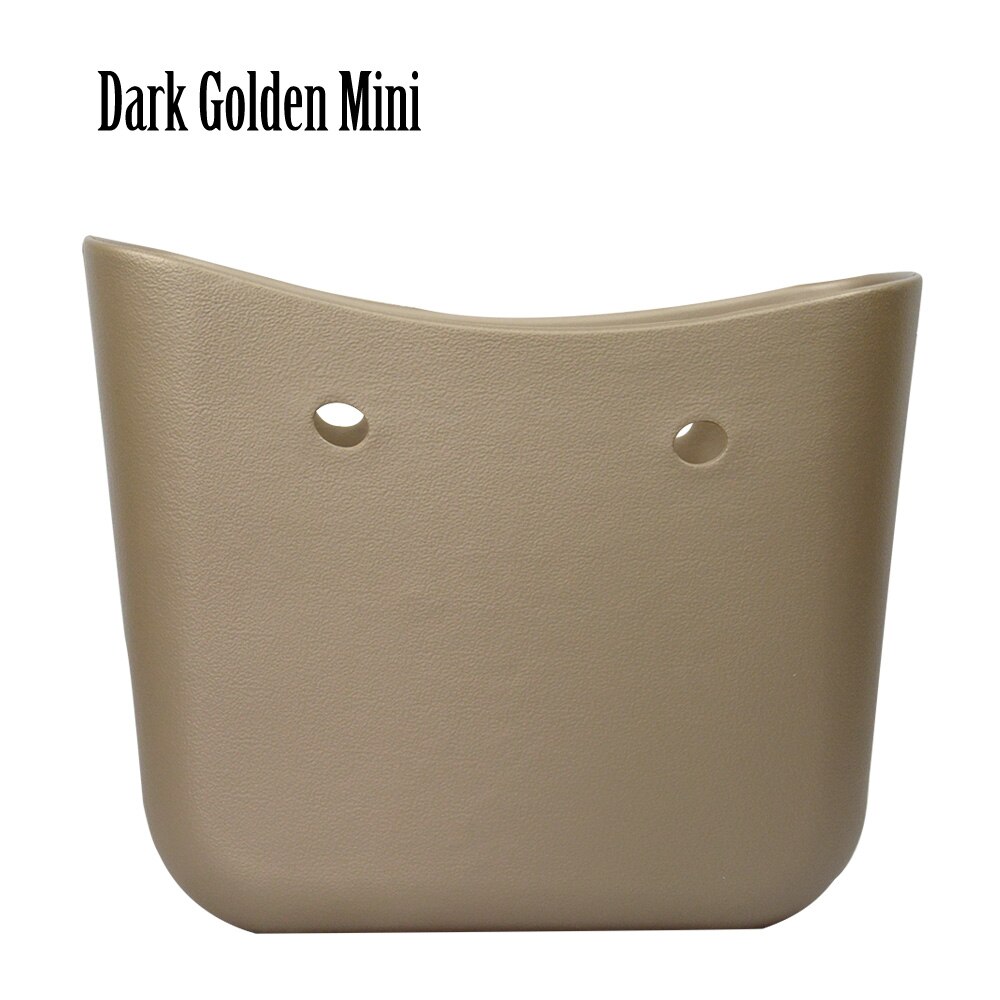 Obag style Mini Bag Body EVA bag O women bag rubber silicon waterproof women Handbag without logo: Dark golden mini