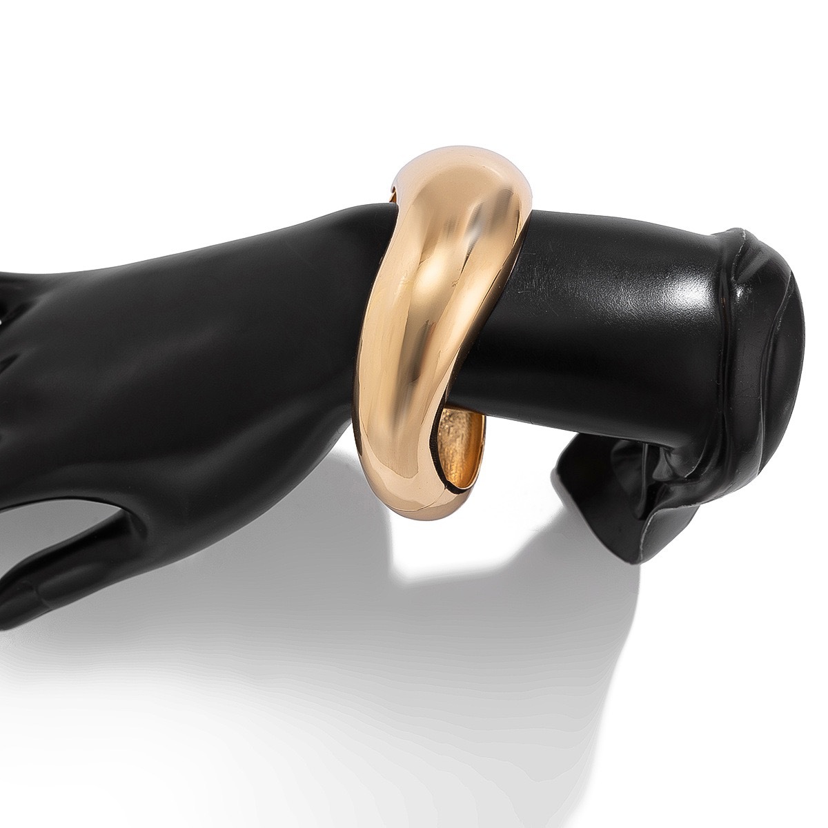 KMVEXO Punk grueso gota de agua brazaletes geométricos para mujeres pulseras de primavera abierta suave brazalete hombres joyería de