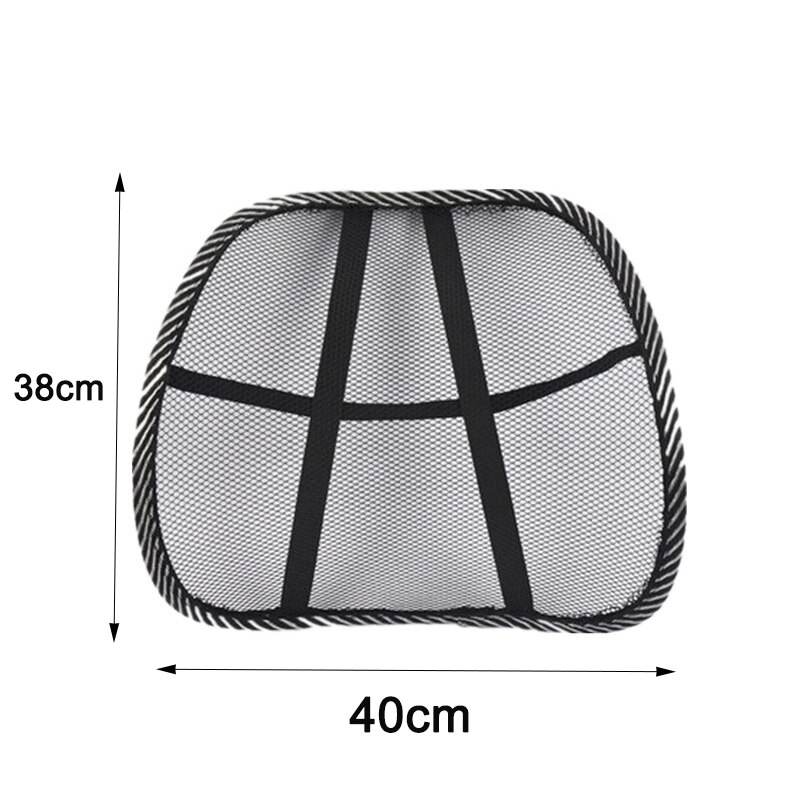 Car Seat Office Chair Massage Terug Lendensteun Mesh Ventileren Kussen Black Mesh Terug Lendensteun Kussen Voor Auto Driver