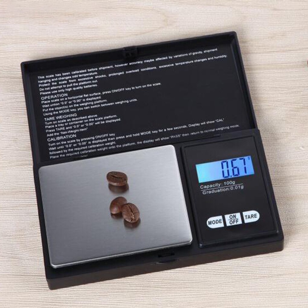 High Accuracy LED Backlight Digital Pocket Scale Mini Electronic Jewelry Weighing Balance Scale