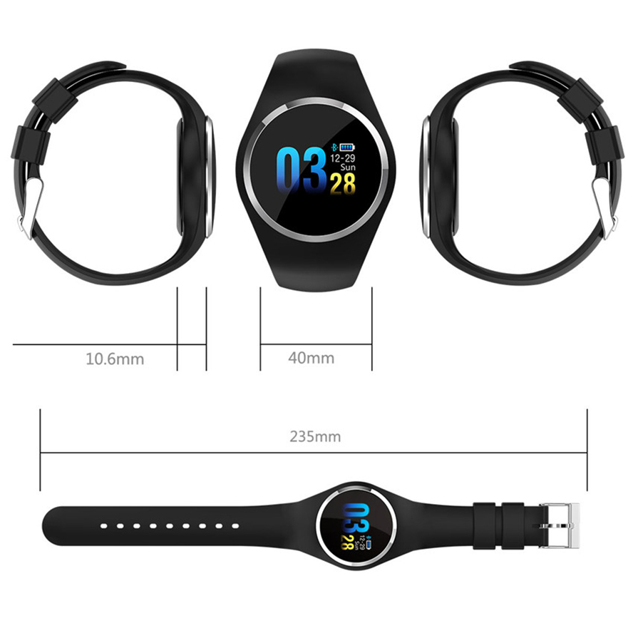 Q1 Bluetooth Smart Uhr Männer Frauen Edelstahl Wasserdichte Tragbare Gerät Smartwatch Armband für Ios andriod telefon