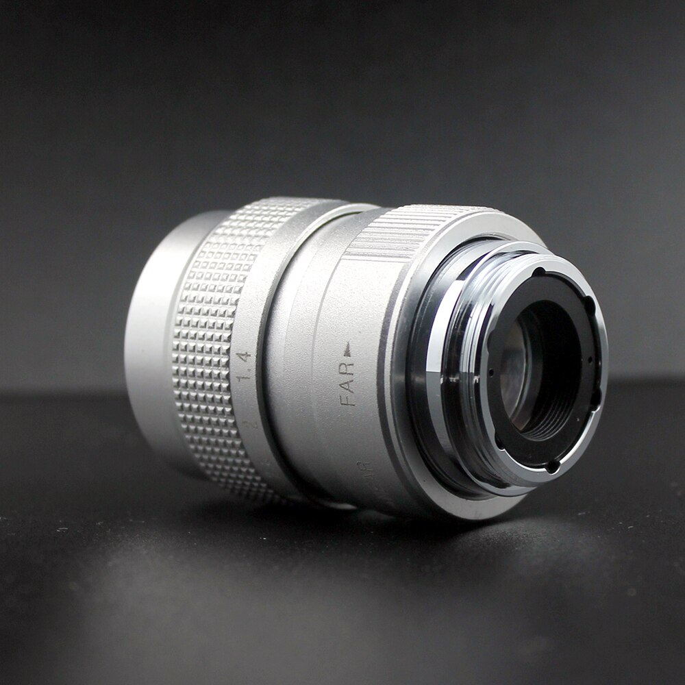 TV Lens/CCTV Lens industrial camera lens for C Mount Camera 25mm F1.4 in Black/Silver