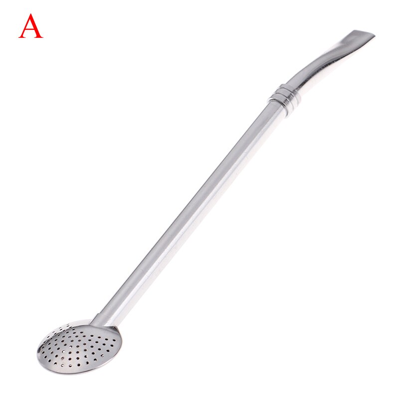 1PC Washable Stainless Steel Drinking Straw Filter Handmade Yerba Mate Tea Bombilla Gourd Practiacl Tea Tool: A