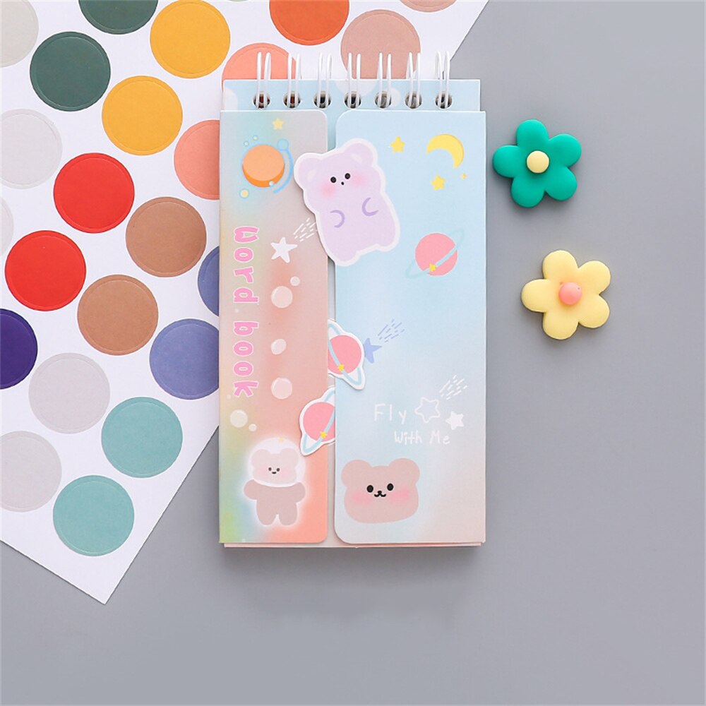 80 Sheets Portable Foreign Languages Word Book Vocabulary Memory Notebook Kawaii Stationery School Office Supplies: C