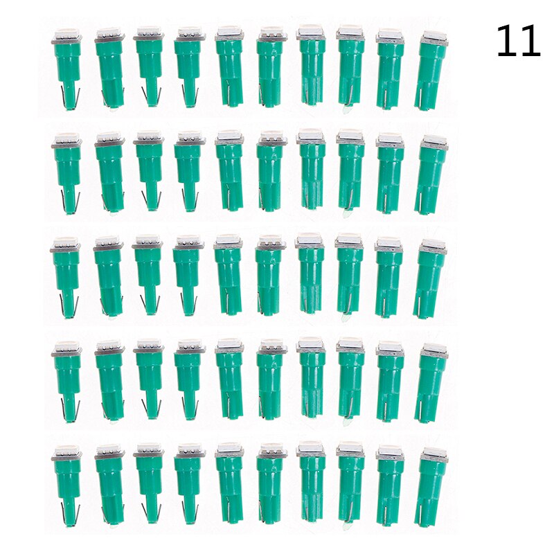 50Pcs Led T5 5050 Instrument Gloeilampen 24V Dc Led Car Auto Dashboards Gauge Lamp: A11