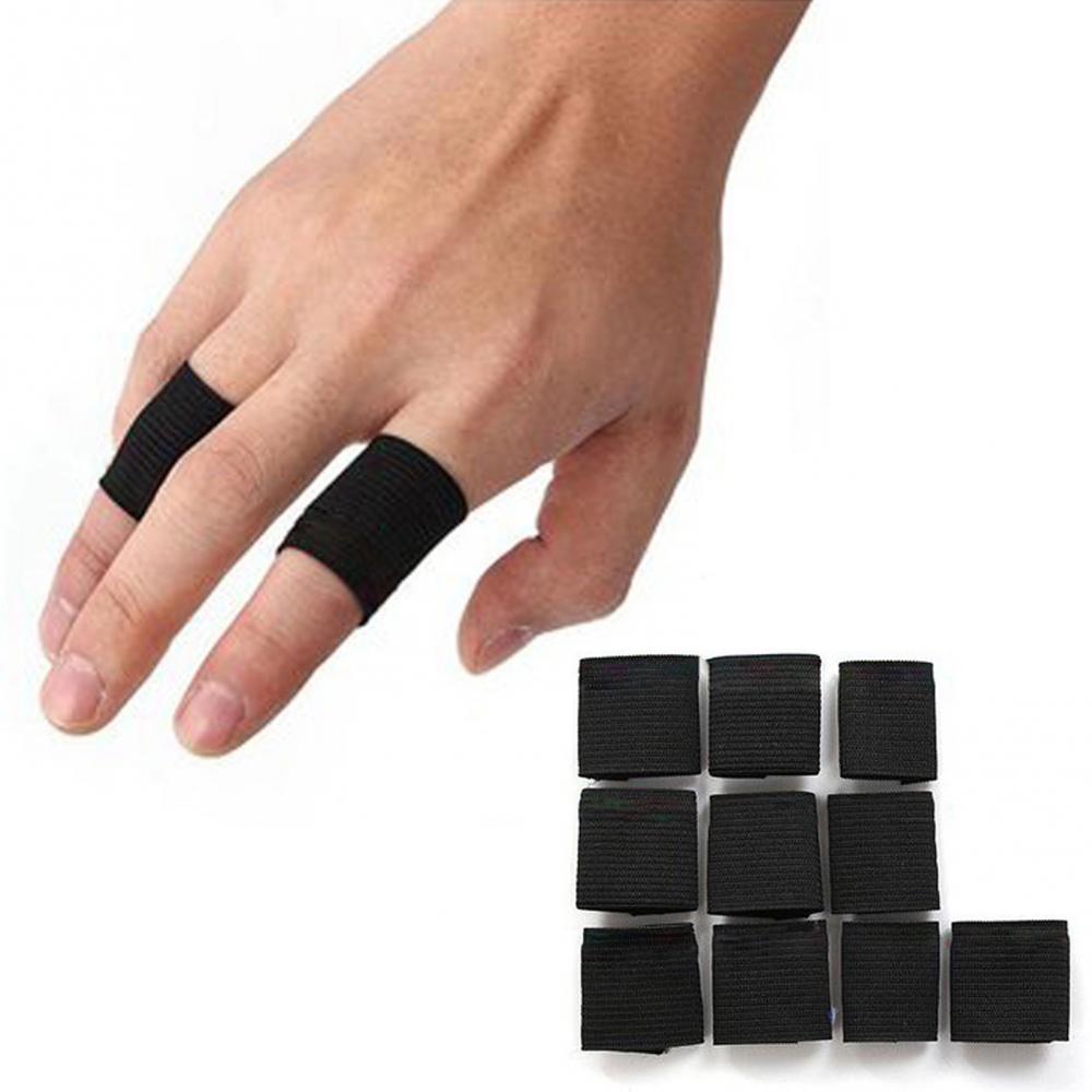 10Pcs Stretchy Finger Protector Sleeve Support Arthritis Sport Aid Guard Band Fishing Stripping Guards Anti Scratch Accessory