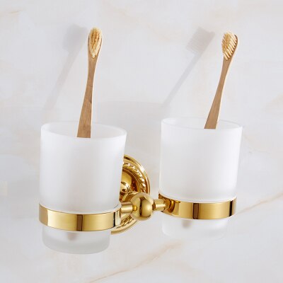 Badezimmer Zubehör Set Messing Gold Bad Hardware Sets Handtuch Rack, Papier halter Wc Pinsel Halter, Handtuch Aufhänger, haken, Handtuch Ring