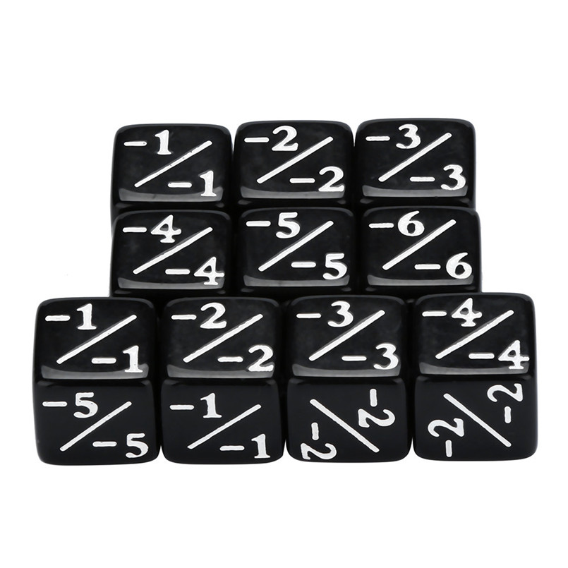 Freaky dobbelstenen 10Pcs poly dobbelstenen d6 16mm entertainment game veelvlak D6 acryl dobbelstenen 100% gloednieuwe dados poliedricos 30A20