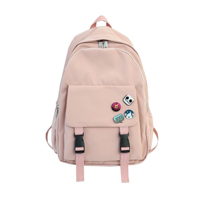 Saco de escola feminino coreano-estilo mochila do estudante do ensino médio grande capacidade ombro feminino 2020 novo estilo versátil em: Pink