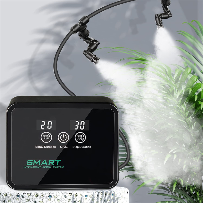 Umidificador electrónico inteligente, Fogger, Terrários, Névoa Automática, Temporização das Florestas Tropicais, Spray System Kit, Controlo por aspersão