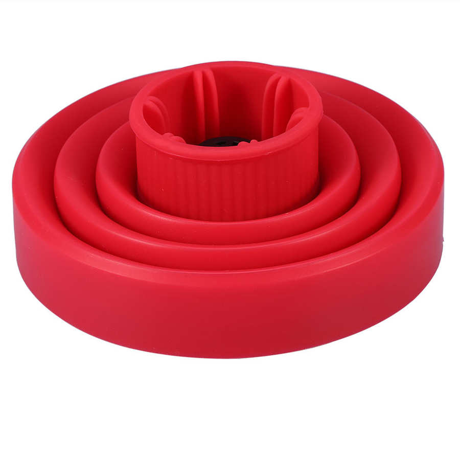 Universal hårkrøll diffuser cover diffuser disk hårtørrer krølletørring blæser hårkrøller styling værktøj tilbehør: Rød