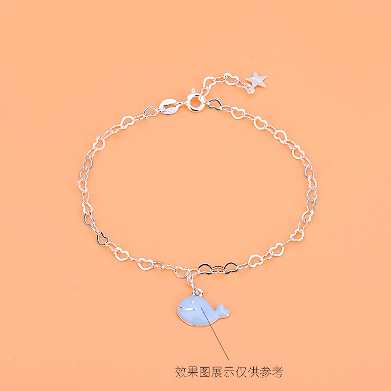 S925 Puur Zilver Temperament Mooie Liefde Ketting Hart Ketting Kruis Ketting Armband Sieraden Diy Accessoires Materiaal