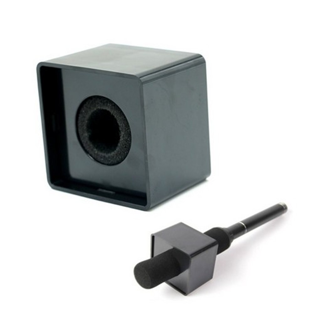 42 Mm Ronde Handheld Mic Microfoon Interview Vierkante Cube Logo Vlag Station