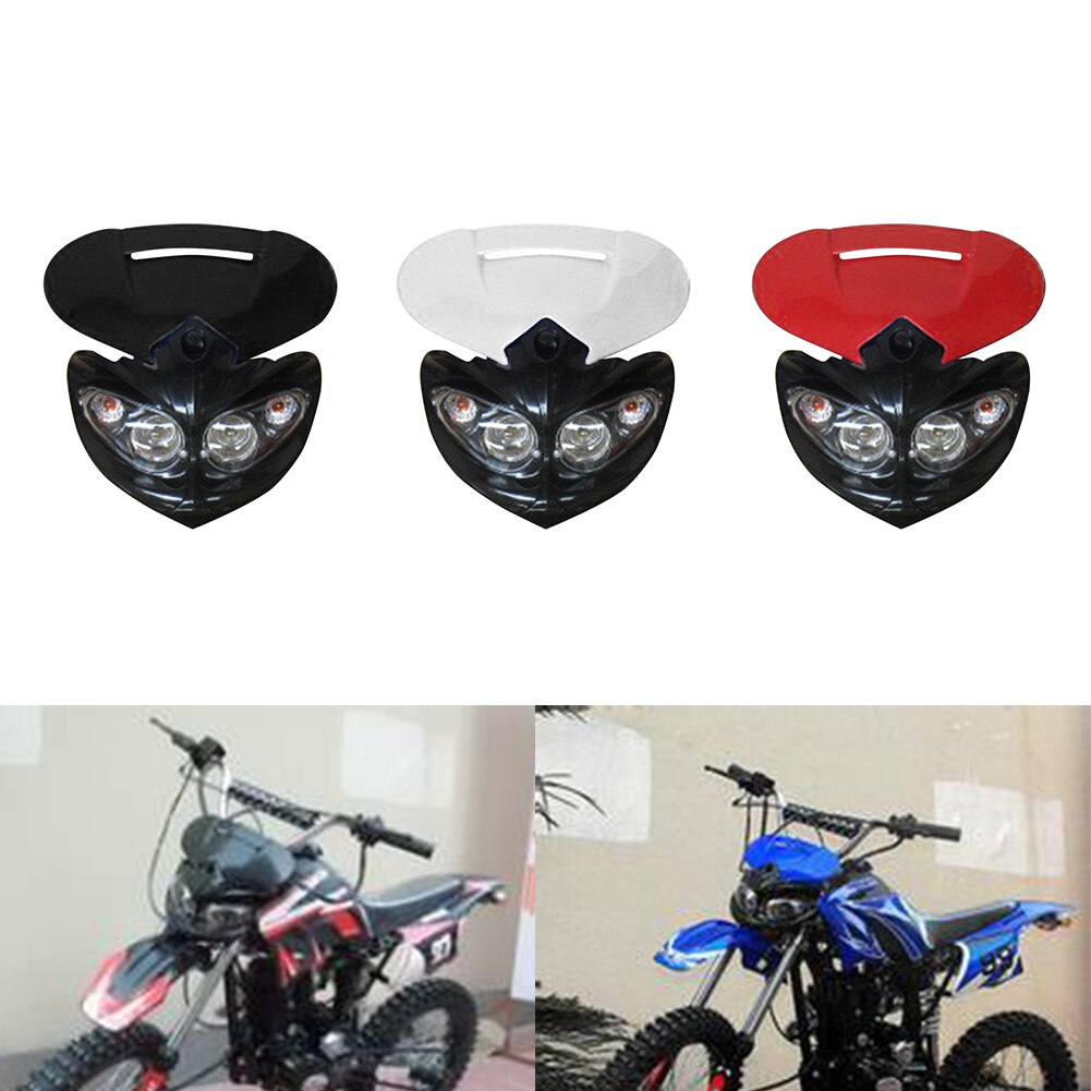 Grimace moto phare saleté vélo Motocross universel 4 yeux phare