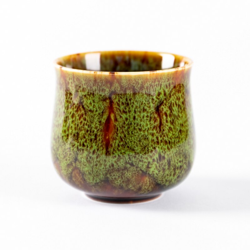 150ml to180ml Chinese Retro Handmade Random Texture Color Glaze High Temperature Firing Ceramic Teacup Porcelain: 5