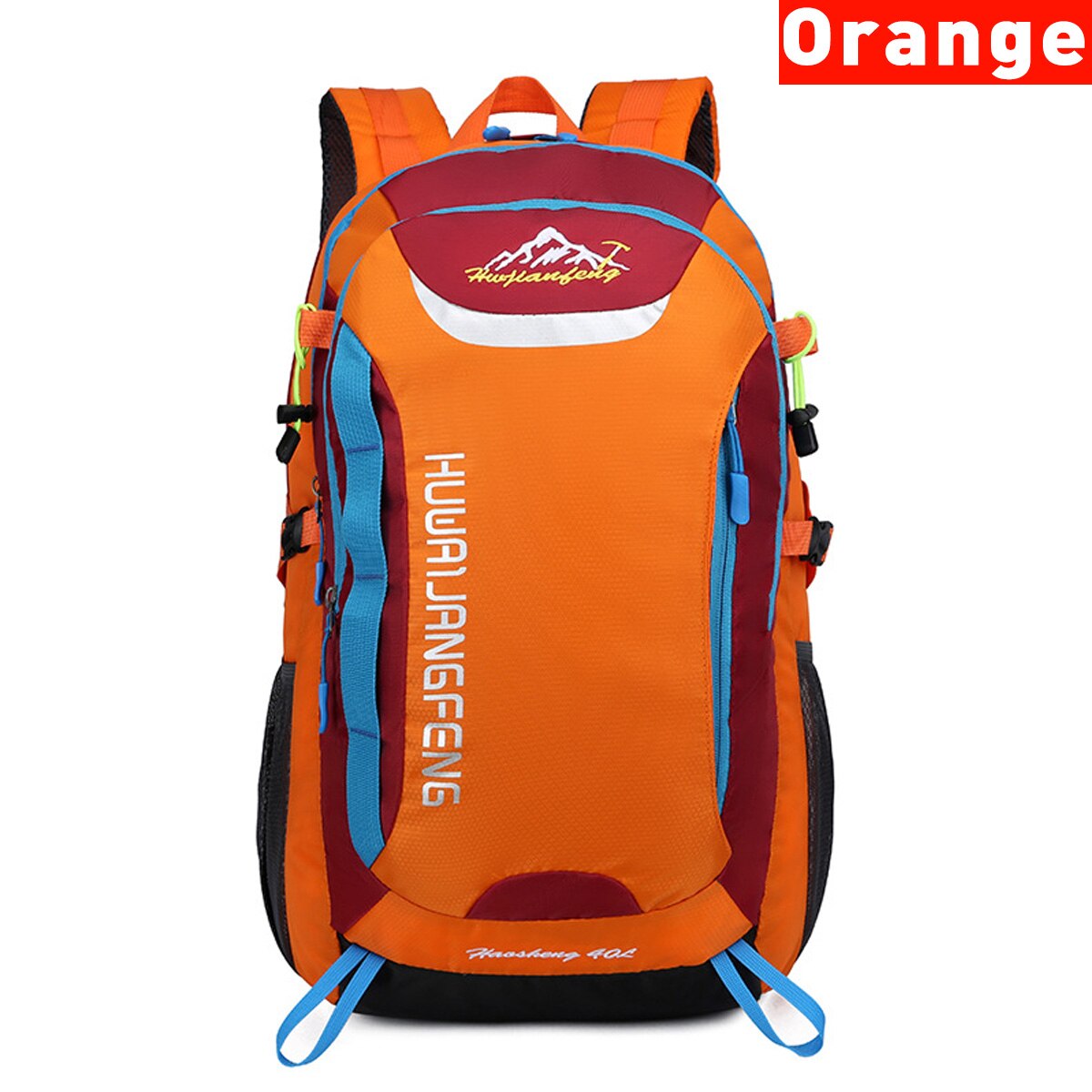 20L draussen Sport Bergsteigen Rucksack Camping Wandern Wandern Rucksack Reise Wasserdichte Abdeckung Fahrrad Taschen für Frauen Männer: Orange