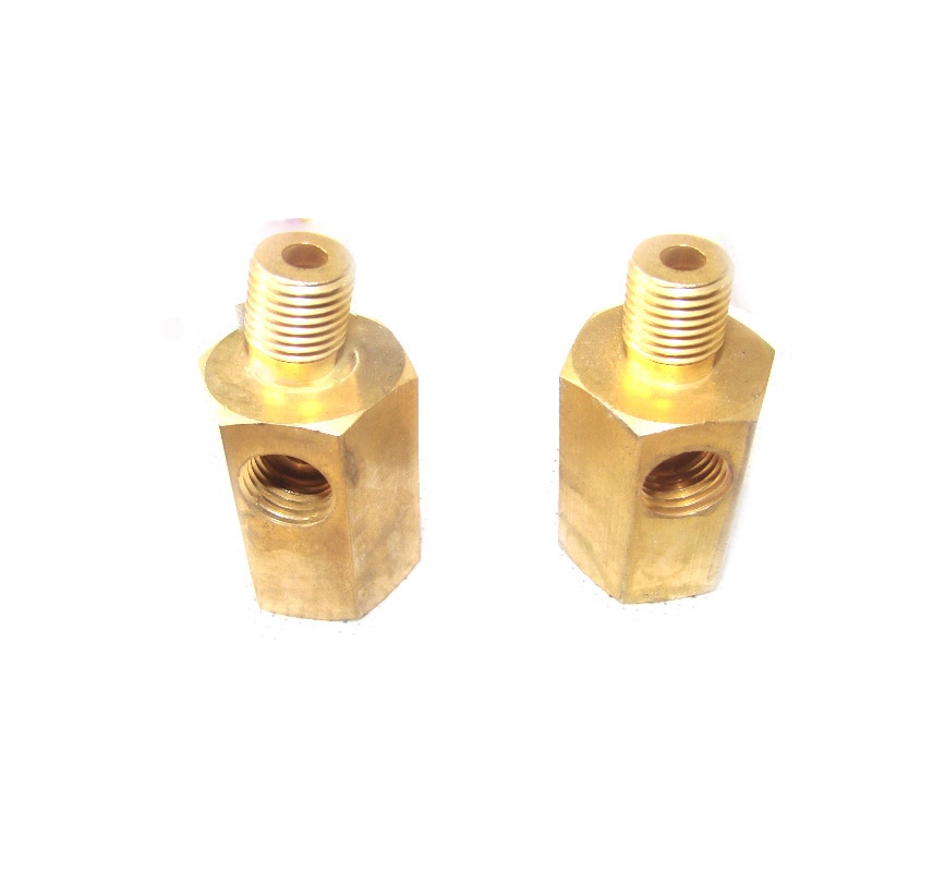 Three-way copper joint Specification 14mm*1.5 Conversion head Pressure gauge connector