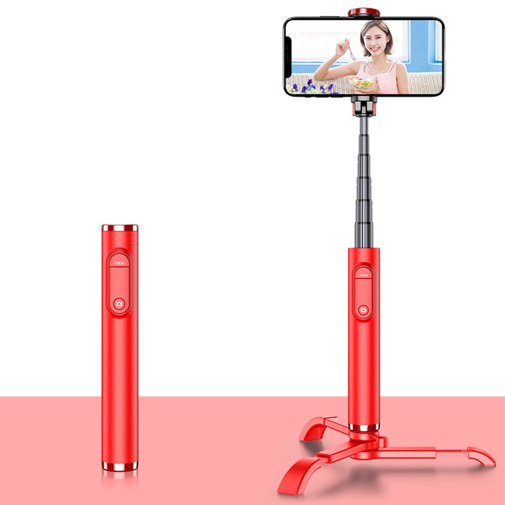 Draaibare Selfie Stok Bluetooth Afstandsbediening Telefoon Houder met Statief Draagbare Mobiele Telefoon Houder Statief Camera voor telefoon
