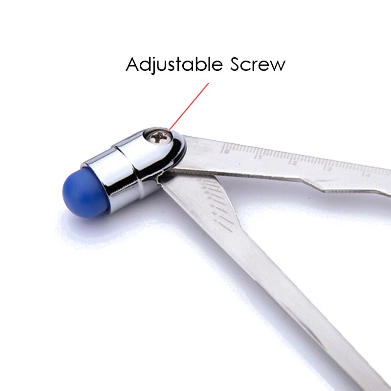 Neurological Reflex Hammer Caliper Multifunction Scale Percussion Hammer Diagnostic Hammer Massage Tool Stainless Steel