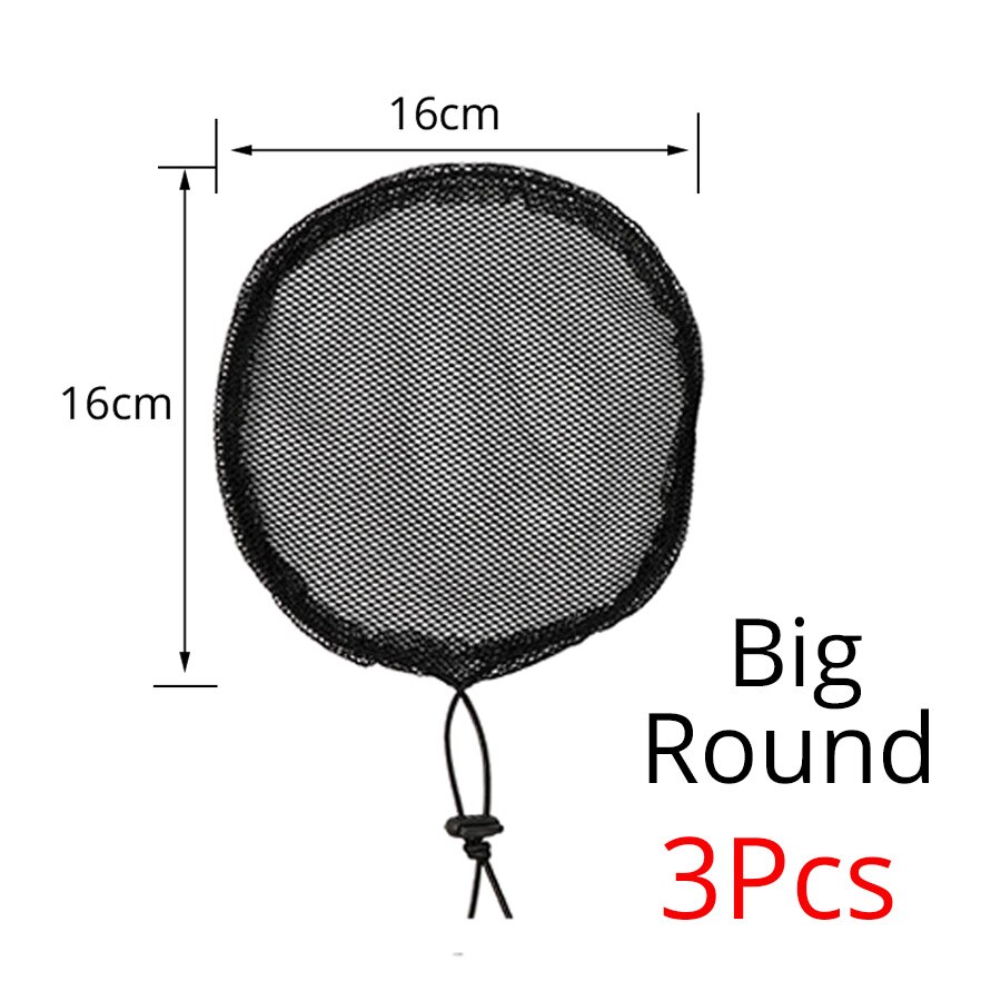 Black Weaving Net Cap With Adjustable Strap Hair Net For Making Ponytail And Hair Buns Adjustable Strap Hair Net Weaving Wig Cap: Big Round 3pcs