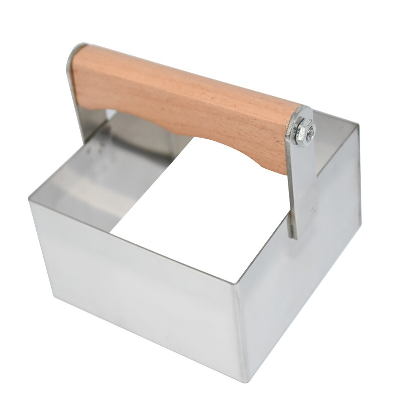 Stainless Steel Square Honey Comb Cutter for Beehive Frame Comb Honey Beekeeping Equipment: Wooden Handle