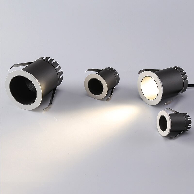 BRGT Led Mini Spot Lights Small Downlight Embedded Focos 2W5W7W Starlight Ceiling Lamp For Cabinet Display Wine Indoor Lighting