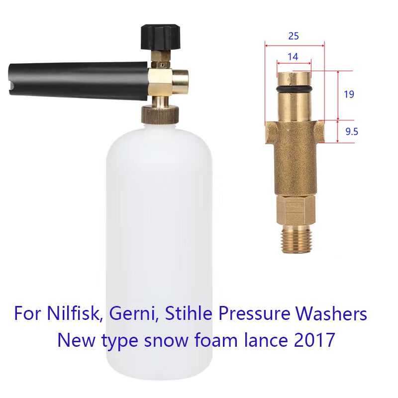 Snow Foam Lance For Nilfisk Rounded Fitting for Nilfisk Gerni Stihle