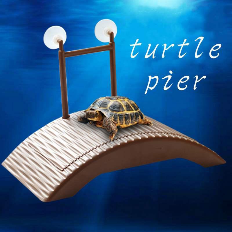 Auto Floating Platform Aquarium Reptile Basking Terrace Island Dock Bask Crawler Climb Toy