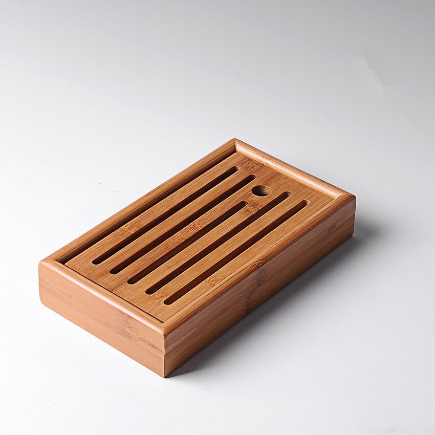 [GRANDNESS] Slatted Box * Tea Serving Bamboo Tray 22*12*3.8cm Kung Fu Tea Portable Small Bamboo Tea Tray