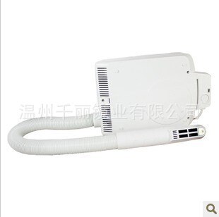 Wall-mounted hair dryer, hair dryer, hand dryer, display, hair dryer with socket