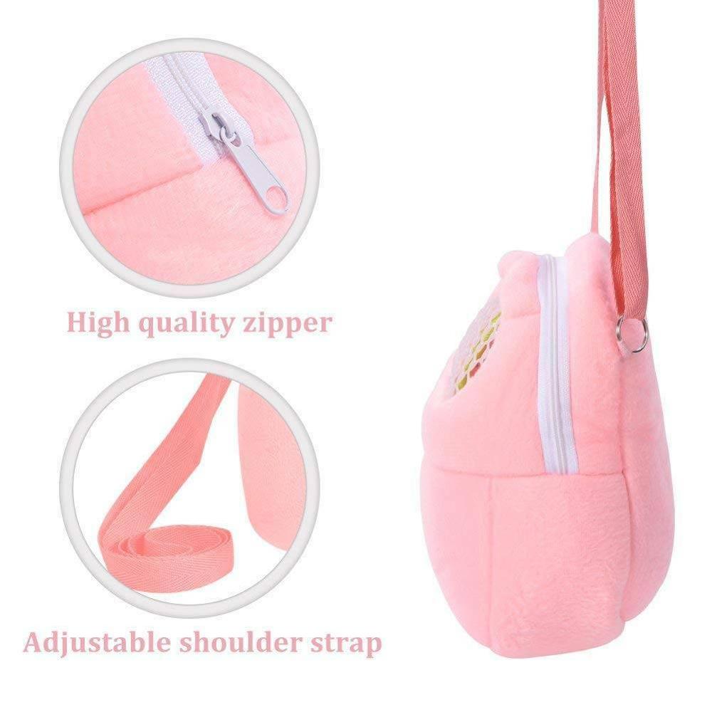 Small Pet Carrier Hamster Chinchilla Travel Warm Bags Cages Guinea Pig Carry Pouch Bag Breathable Carriers Bag