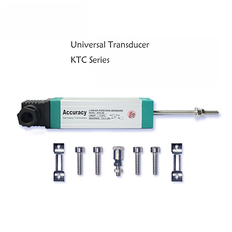 KTC-Sensor de desplazamiento lineal, varilla de tracción, regla electrónica de posición, potenciómetro transductor LWH para moldeo por inyección, 50-225mm