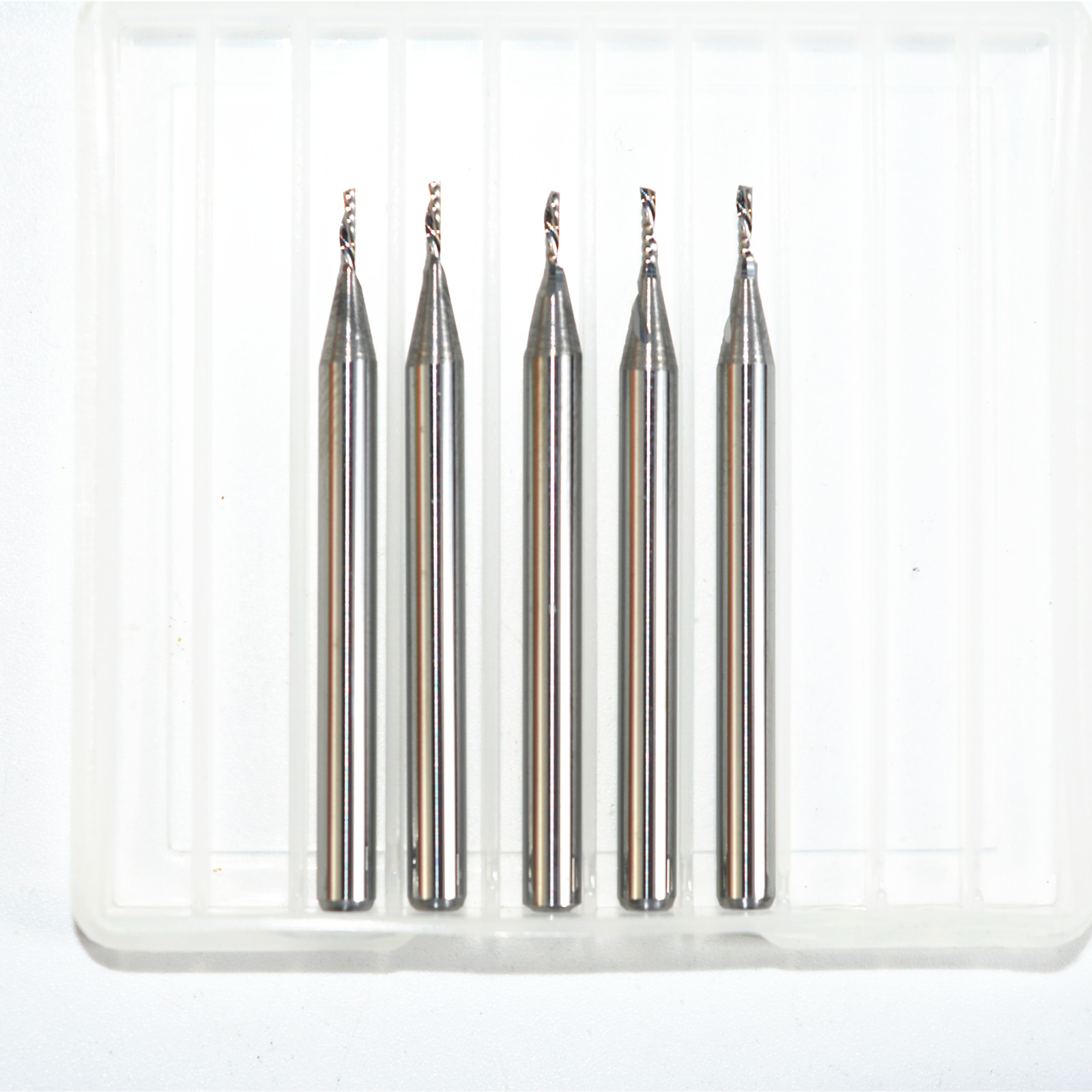 5pcs-3.175mm*1mm*3mm,cnc solid carbide woodworking router bit,1 flute down cut milling cutter,left spiral pvc,acrylic bit