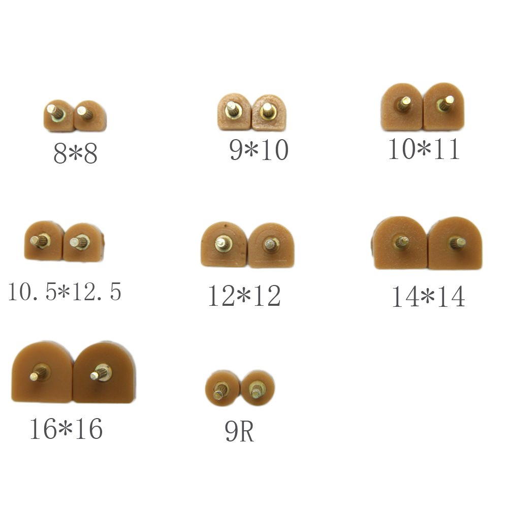 GUGULUZA Hoge Qualiy 5 Pairs Bruin Hoge Hak Schoenen DIY Reparaties Tips Pin Ankers Liften Vervanging 3mm