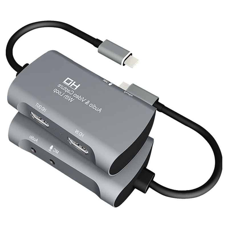 4K Video Capture Card 1080P 30Fps Full Hd Usb Naar Hdmi Video Capture Recorder Apparaat Game Capture Box for A Pc Mac Os