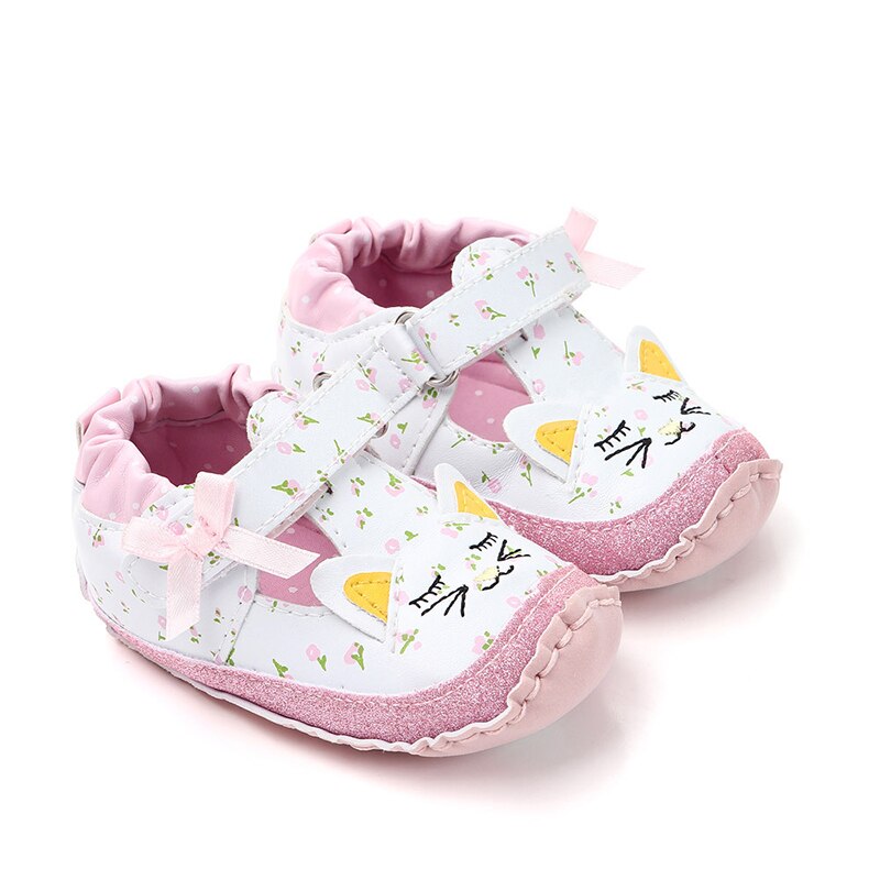 Cartoon Meisje Baby Baby Zachte Zolen Meisjes PU Lederen Schoenen Baby Mocassins Sapatos Infantil Scarpe Bambina: mao / 12CM