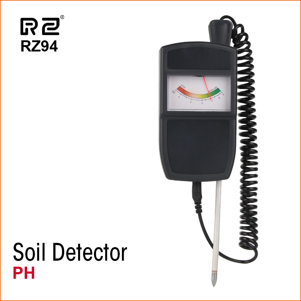 RZ 4 IN 1 Soil Tester Humidity Detector Digital PH Meter Soil Moisture Monitor Hygrometer Gardening Plant Lignt Sunlight Tester: RZ94