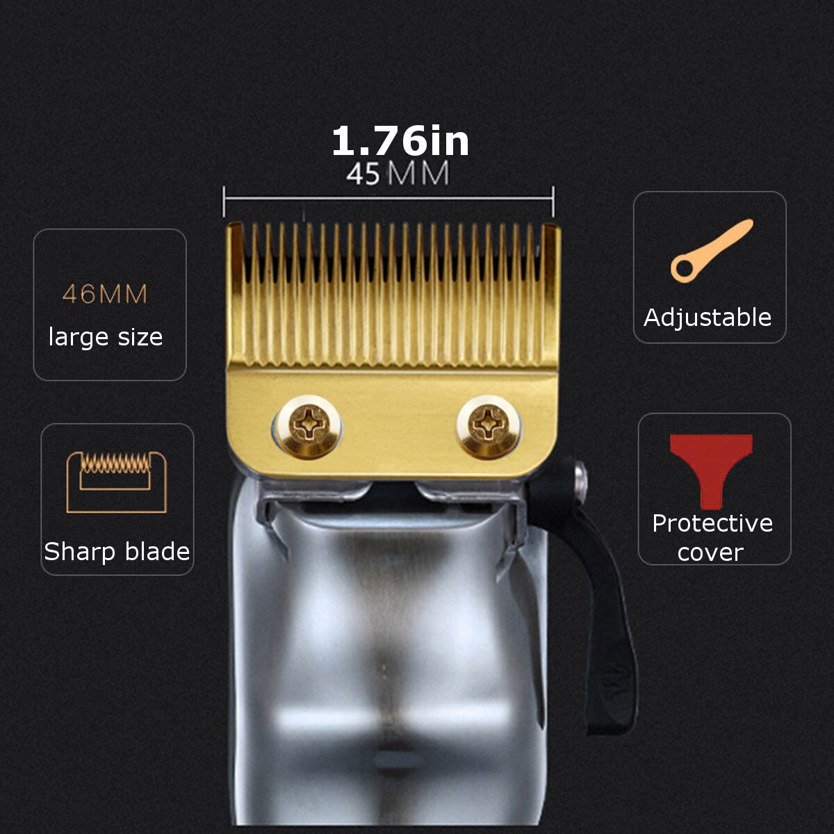 Replace Blade Cutter Head For WAHL 8504 Hair Clipper Trimmer Hair Cutting Razor Haircut Machine Salon accessories set metal tool