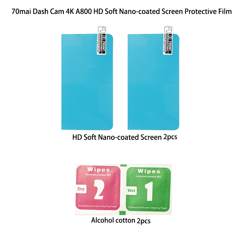 For 70mai Dash Cam A810 A800S 4K Accessory Set Static Sticker 3M Film and Static Stickers Suitable for 70mai A810 Accessory: Orange