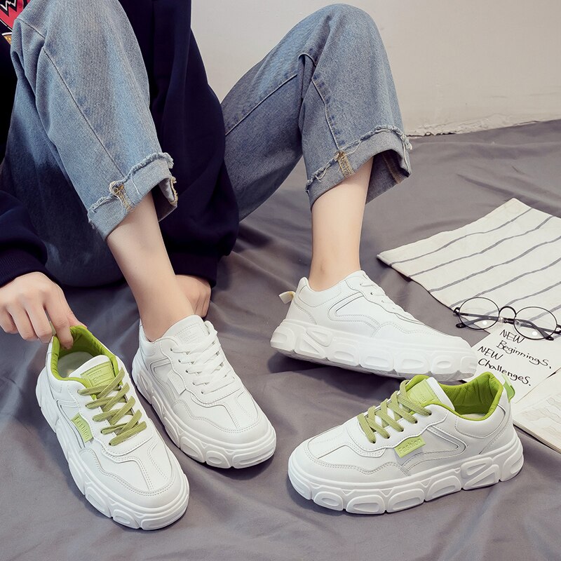 Spring Tennis Shoes for Women Athletic White Female Leather Sneakers Gym Fitness Sport Shoes Tenis Feminino Chaussure Femme