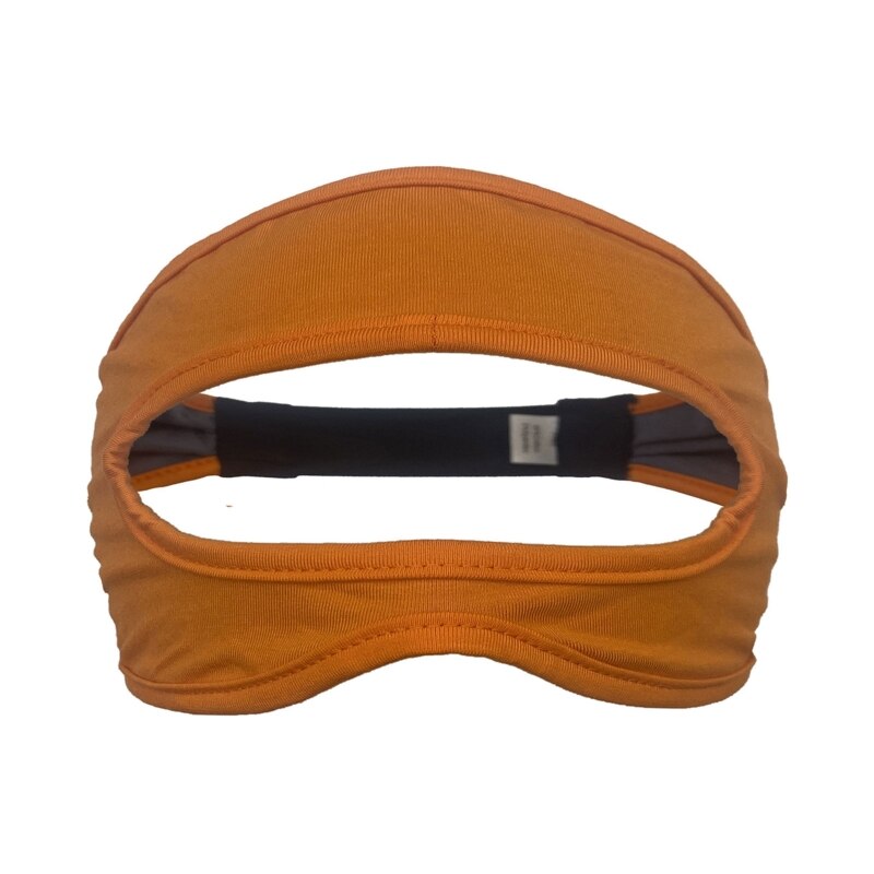 Umweltfreundliche stoff-augenmaske, atmungsaktiver bezug, kompatibel mit oculus quest 2/ , quest 2 und htc vive, elastisches schweißband: Orange