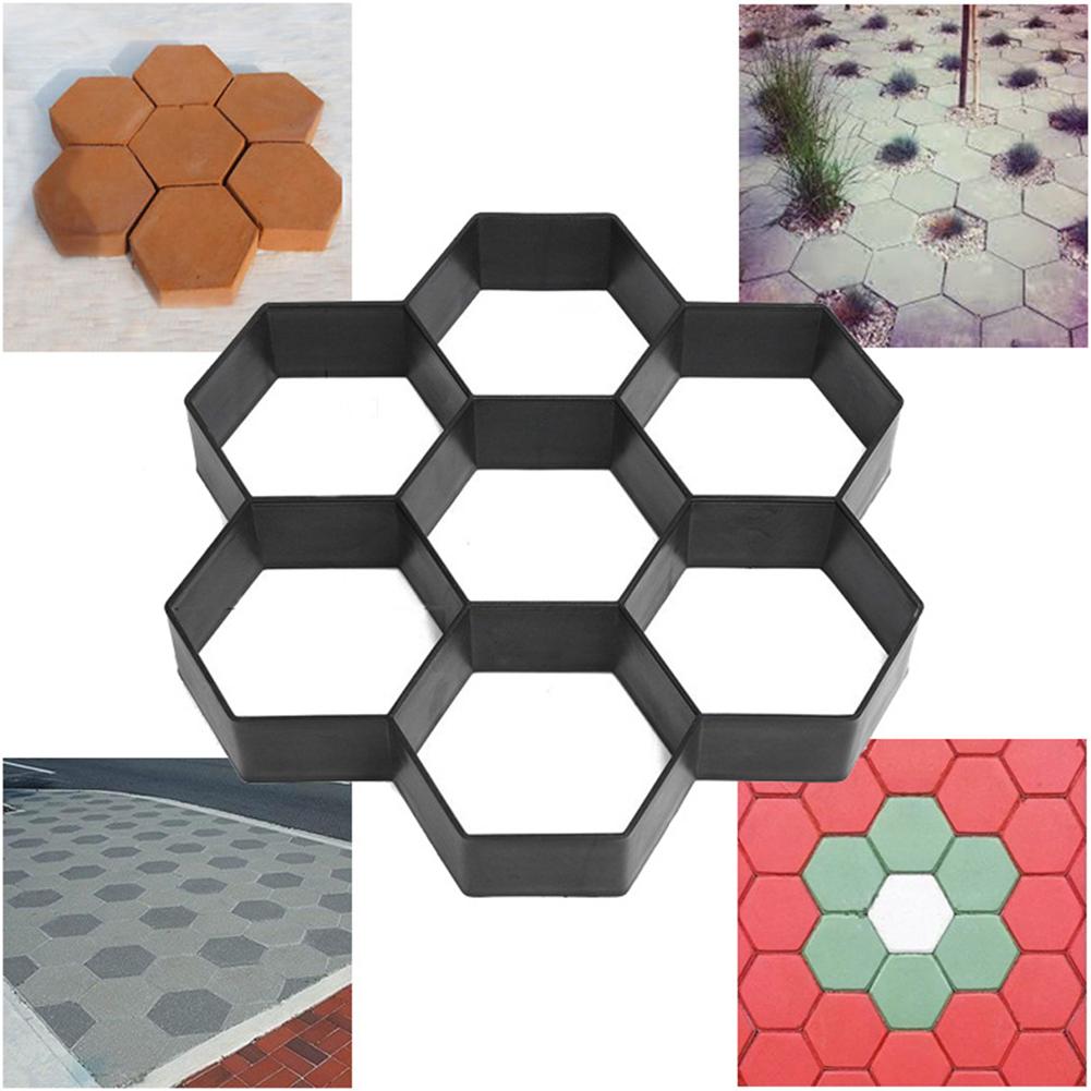 Hage diy plast sti maker fortau modell betong stepping stein sement form murstein beste pris